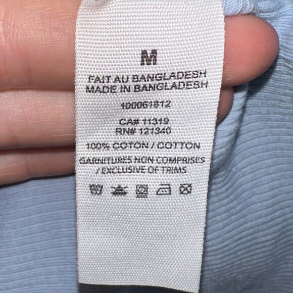 Garage Ria Sky Blue Tie Dye Side Ruched Ribbed Tank Mini Dress Size M - Picture 5 of 14